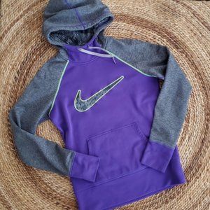Nike Therma-Fit Hoodie -  Purple & Gray - Women S